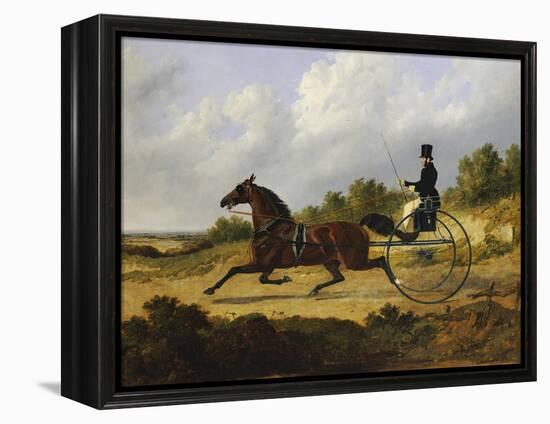 Confidence, Drawing a Gig Driven by a Groom, Dated 1842-John Frederick Herring I-Framed Premier Image Canvas