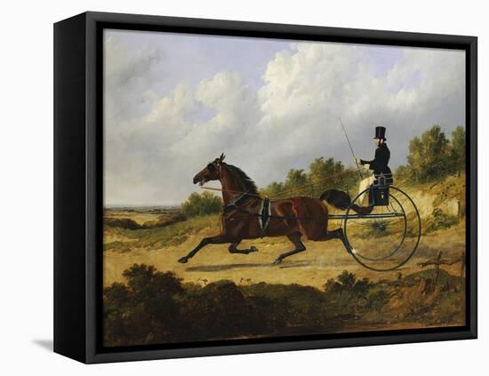 Confidence, Drawing a Gig Driven by a Groom, Dated 1842-John Frederick Herring I-Framed Premier Image Canvas