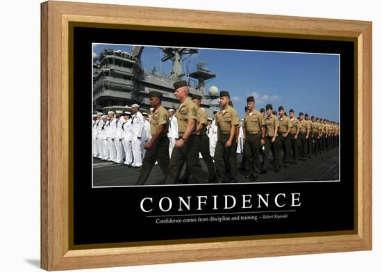 Confidence: Inspirational Quote and Motivational Poster-null-Framed Premier Image Canvas