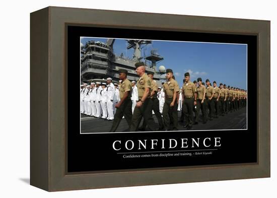 Confidence: Inspirational Quote and Motivational Poster-null-Framed Premier Image Canvas