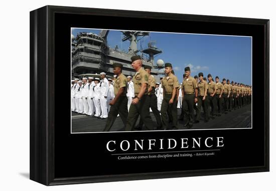 Confidence: Inspirational Quote and Motivational Poster-null-Framed Premier Image Canvas