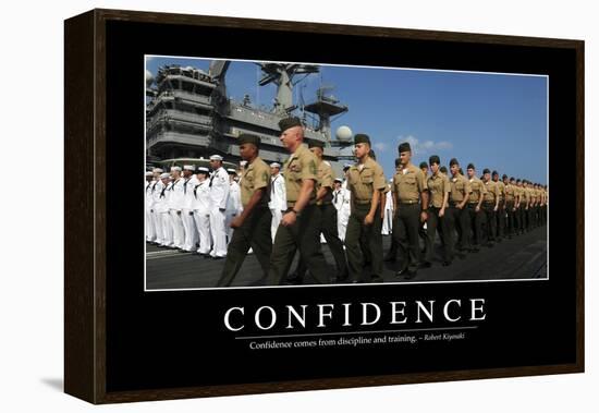 Confidence: Inspirational Quote and Motivational Poster-null-Framed Premier Image Canvas
