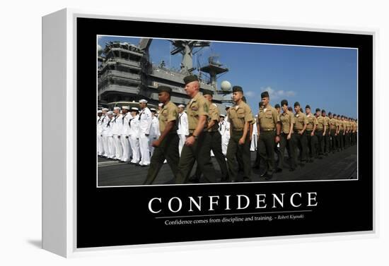 Confidence: Inspirational Quote and Motivational Poster-null-Framed Premier Image Canvas