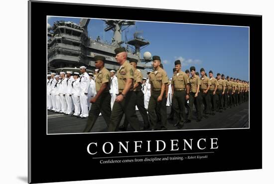Confidence: Inspirational Quote and Motivational Poster-null-Mounted Photographic Print