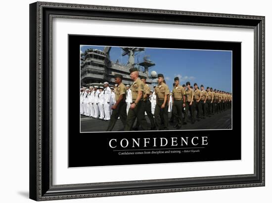 Confidence: Inspirational Quote and Motivational Poster-null-Framed Photographic Print