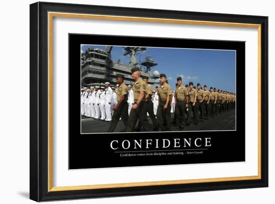 Confidence: Inspirational Quote and Motivational Poster-null-Framed Photographic Print