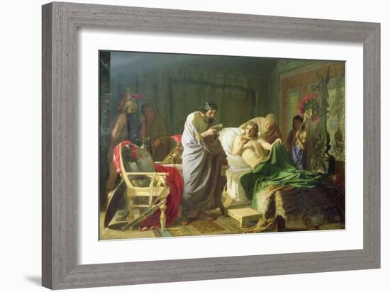 Confidence of Alexander the Great into His Physician Philippos, 1870-Hendrik Siemiradzki-Framed Giclee Print