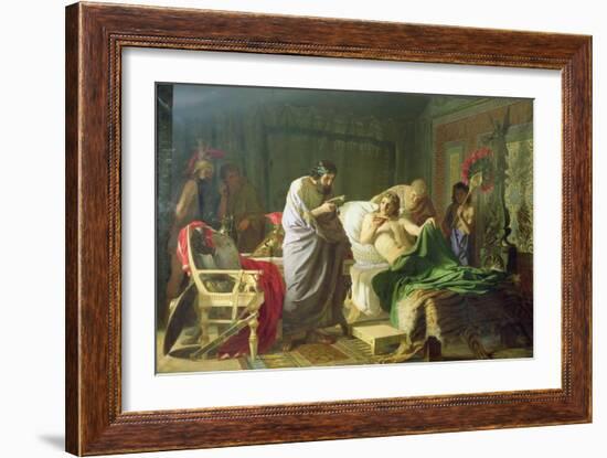 Confidence of Alexander the Great into His Physician Philippos, 1870-Hendrik Siemiradzki-Framed Giclee Print