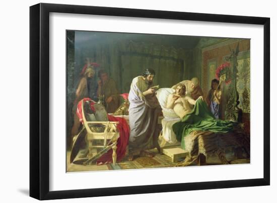 Confidence of Alexander the Great into His Physician Philippos, 1870-Hendrik Siemiradzki-Framed Giclee Print