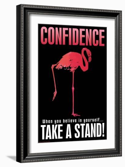 Confidence-null-Framed Art Print