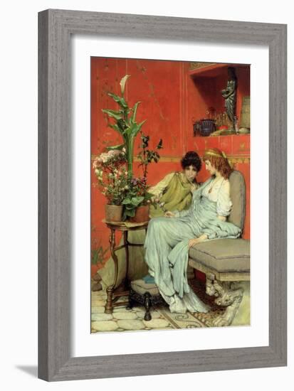 Confidences, 1869-Sir Lawrence Alma-Tadema-Framed Giclee Print