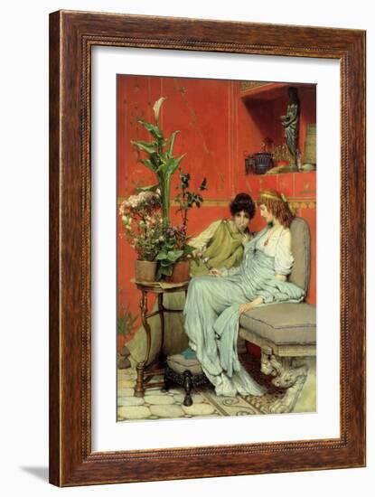 Confidences, 1869-Sir Lawrence Alma-Tadema-Framed Giclee Print