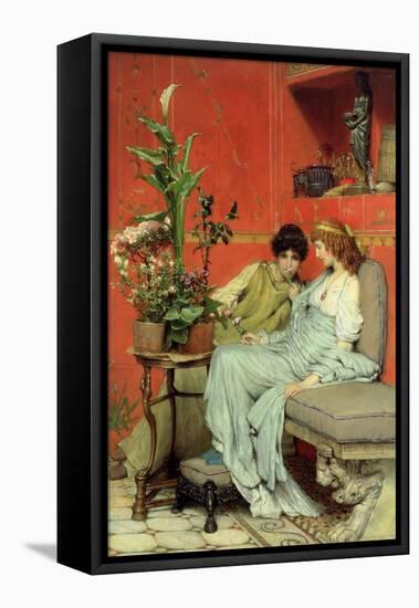 Confidences, 1869-Sir Lawrence Alma-Tadema-Framed Premier Image Canvas