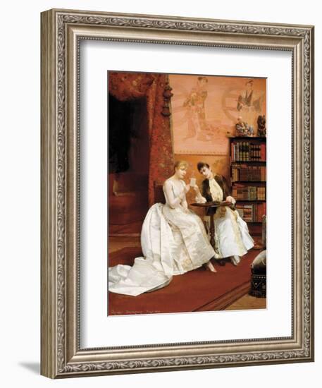 Confidences, 1889-Georges Croegaert-Framed Premium Giclee Print
