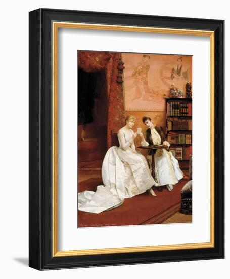 Confidences, 1889-Georges Croegaert-Framed Premium Giclee Print