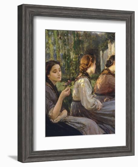 Confidences, Detail, 1868-Cristiano Banti-Framed Giclee Print