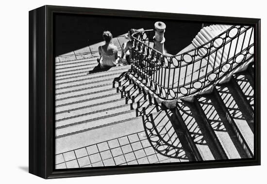 Confidential Stairs-Laura Mexia-Framed Premier Image Canvas