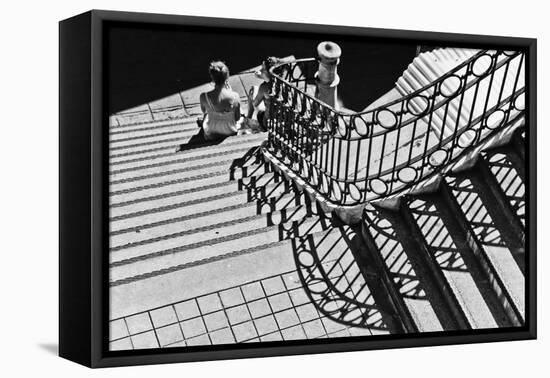 Confidential Stairs-Laura Mexia-Framed Premier Image Canvas