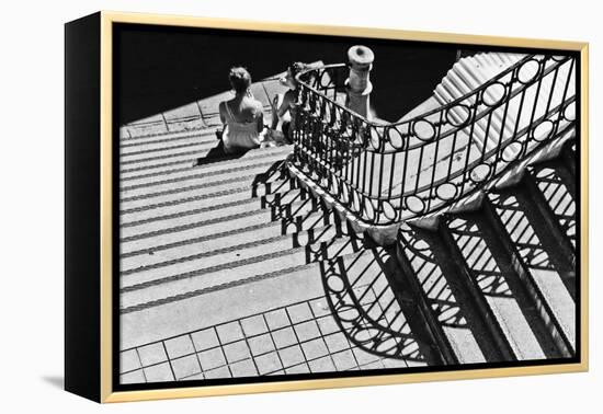 Confidential Stairs-Laura Mexia-Framed Premier Image Canvas