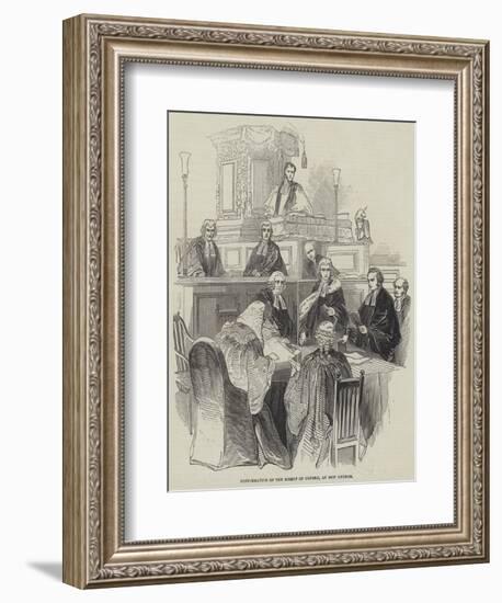 Confirmation of the Bishop of Oxford, at Bow Church-null-Framed Giclee Print