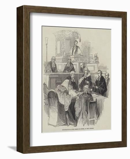 Confirmation of the Bishop of Oxford, at Bow Church-null-Framed Giclee Print