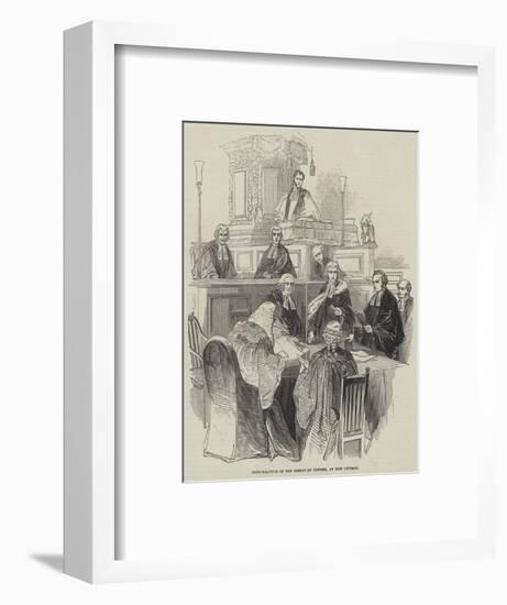 Confirmation of the Bishop of Oxford, at Bow Church-null-Framed Giclee Print