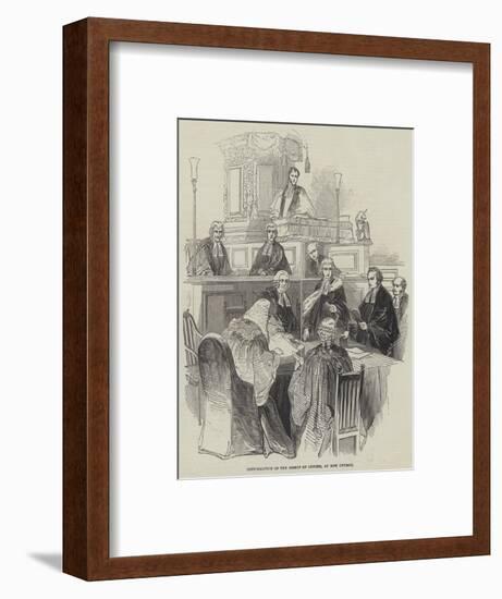 Confirmation of the Bishop of Oxford, at Bow Church-null-Framed Giclee Print