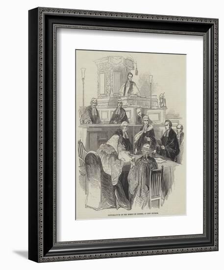 Confirmation of the Bishop of Oxford, at Bow Church-null-Framed Giclee Print