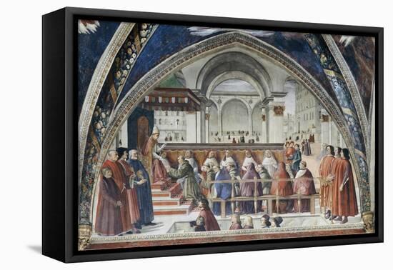 Confirmation of the Order of Saint Francis-Domenico Ghirlandaio-Framed Premier Image Canvas