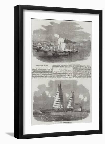 Conflagration at Canton-Edwin Weedon-Framed Giclee Print