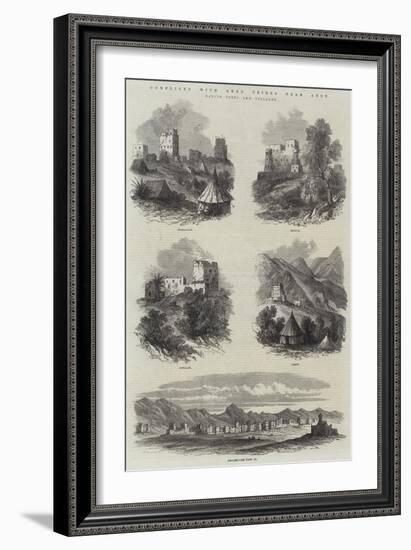 Conflicts with Arab Tribes Near Aden, Native Forts and Villages-null-Framed Giclee Print