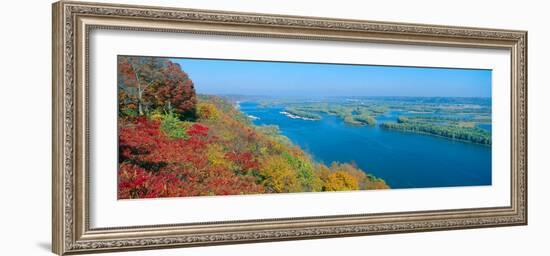 Confluence of Mississippi and Wisconsin Rivers, Iowa-null-Framed Photographic Print