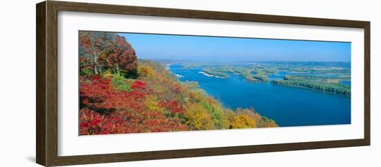 Confluence of Mississippi and Wisconsin Rivers, Iowa-null-Framed Photographic Print