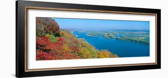 Confluence of Mississippi and Wisconsin Rivers, Iowa-null-Framed Photographic Print