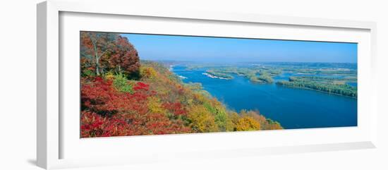 Confluence of Mississippi and Wisconsin Rivers, Iowa-null-Framed Photographic Print