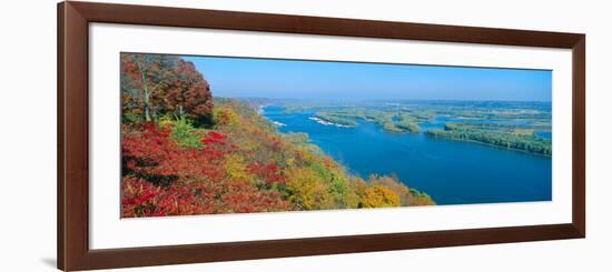 Confluence of Mississippi and Wisconsin Rivers, Iowa-null-Framed Photographic Print