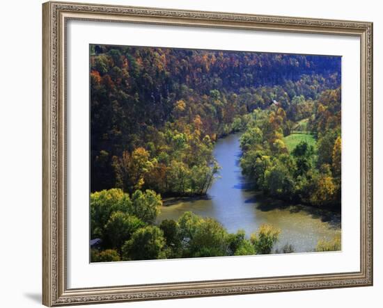 Confluence of the Kentucky and Dix Rivers, Bluegrass Region, Kentucky, USA-Adam Jones-Framed Photographic Print