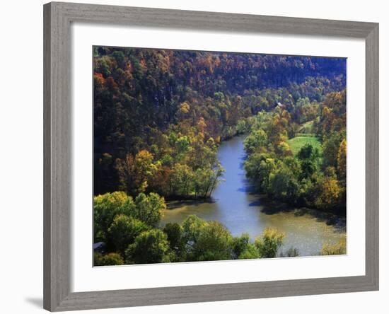 Confluence of the Kentucky and Dix Rivers, Bluegrass Region, Kentucky, USA-Adam Jones-Framed Photographic Print