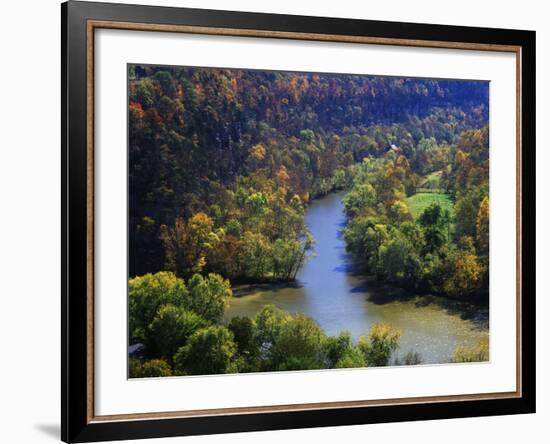 Confluence of the Kentucky and Dix Rivers, Bluegrass Region, Kentucky, USA-Adam Jones-Framed Photographic Print