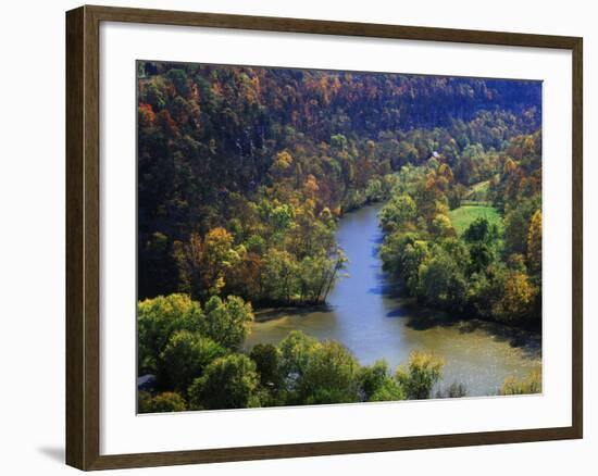 Confluence of the Kentucky and Dix Rivers, Bluegrass Region, Kentucky, USA-Adam Jones-Framed Photographic Print