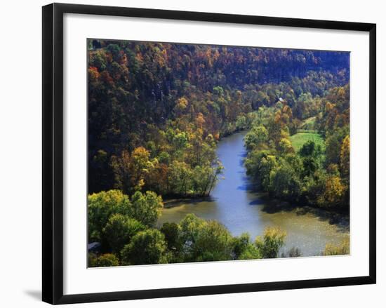 Confluence of the Kentucky and Dix Rivers, Bluegrass Region, Kentucky, USA-Adam Jones-Framed Photographic Print