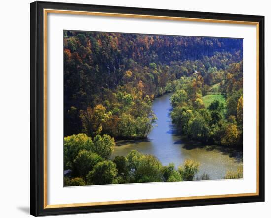 Confluence of the Kentucky and Dix Rivers, Bluegrass Region, Kentucky, USA-Adam Jones-Framed Photographic Print