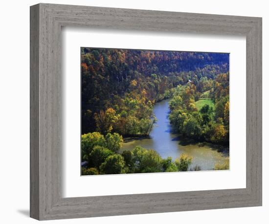 Confluence of the Kentucky and Dix Rivers, Bluegrass Region, Kentucky, USA-Adam Jones-Framed Photographic Print