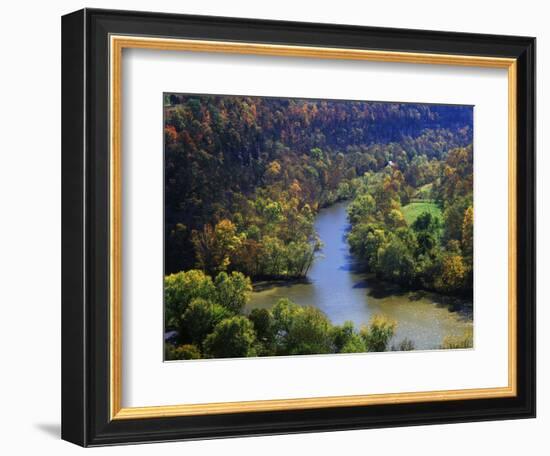 Confluence of the Kentucky and Dix Rivers, Bluegrass Region, Kentucky, USA-Adam Jones-Framed Photographic Print