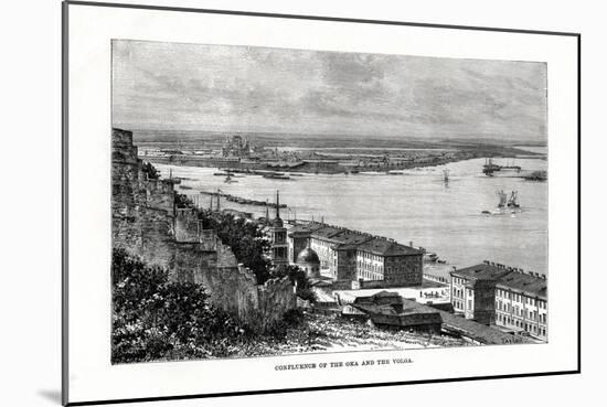 Confluence of the Oka and the Volga, Russia, 1879-Taylor-Mounted Giclee Print