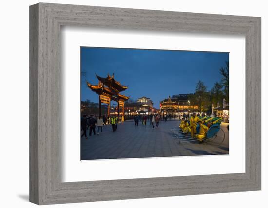 Confucian Temple, Pedestrian Street, Nanjing, Jiangsu province, China, Asia-Michael Snell-Framed Photographic Print