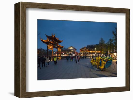 Confucian Temple, Pedestrian Street, Nanjing, Jiangsu province, China, Asia-Michael Snell-Framed Photographic Print