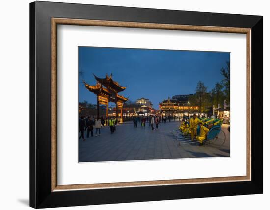 Confucian Temple, Pedestrian Street, Nanjing, Jiangsu province, China, Asia-Michael Snell-Framed Photographic Print