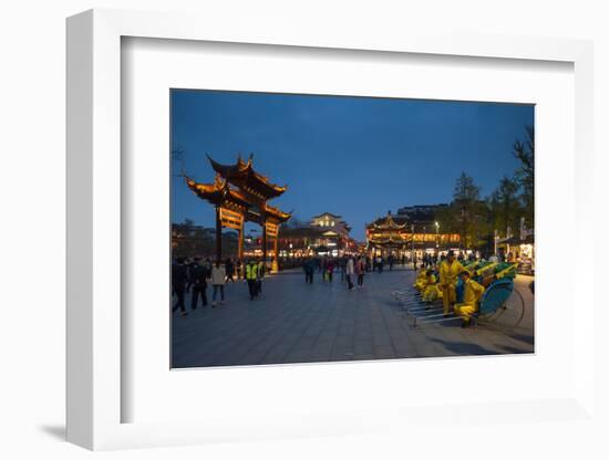 Confucian Temple, Pedestrian Street, Nanjing, Jiangsu province, China, Asia-Michael Snell-Framed Photographic Print