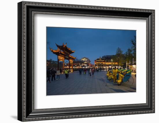 Confucian Temple, Pedestrian Street, Nanjing, Jiangsu province, China, Asia-Michael Snell-Framed Photographic Print